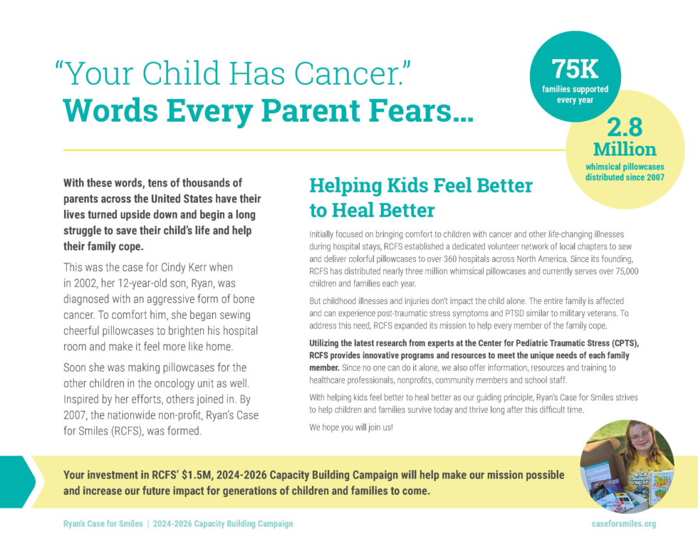 Capacity Building Campaign Ryan's Case for Smiles